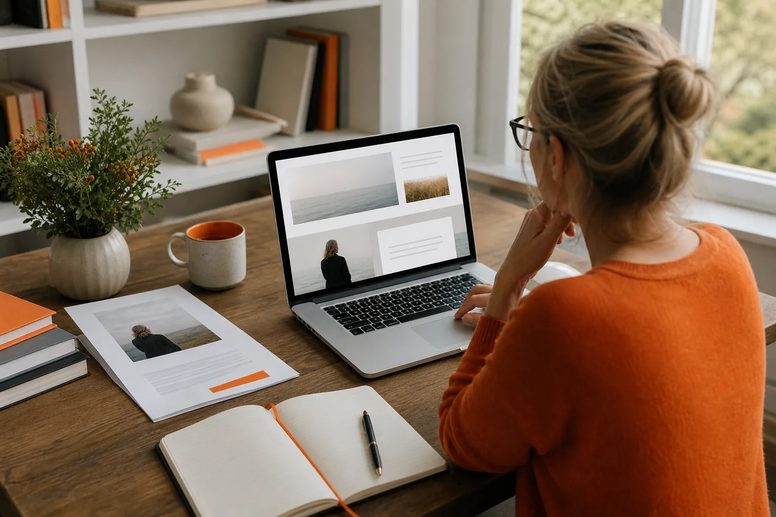 Author website homepage and about page planning