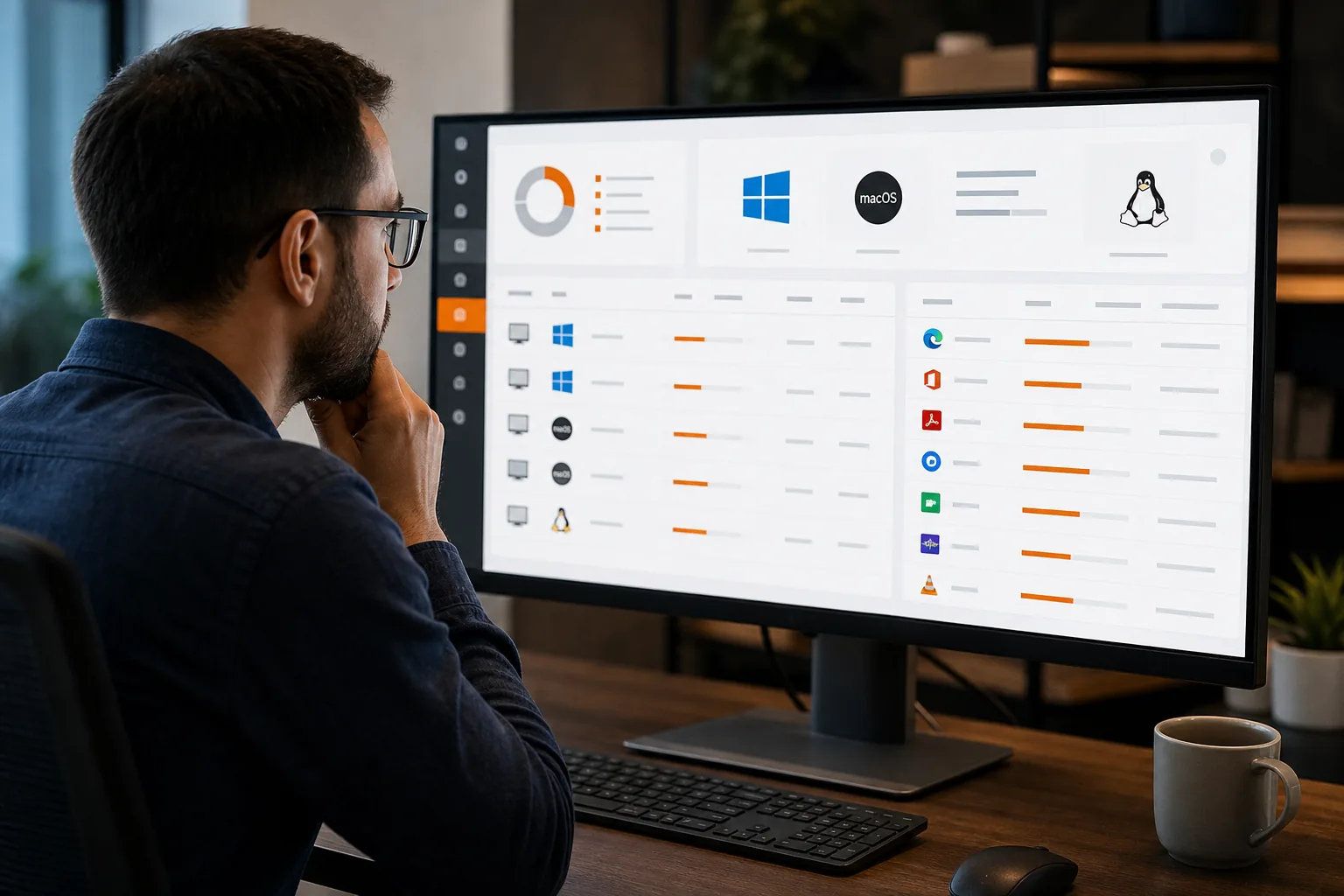 "Security patch management inventory dashboard"