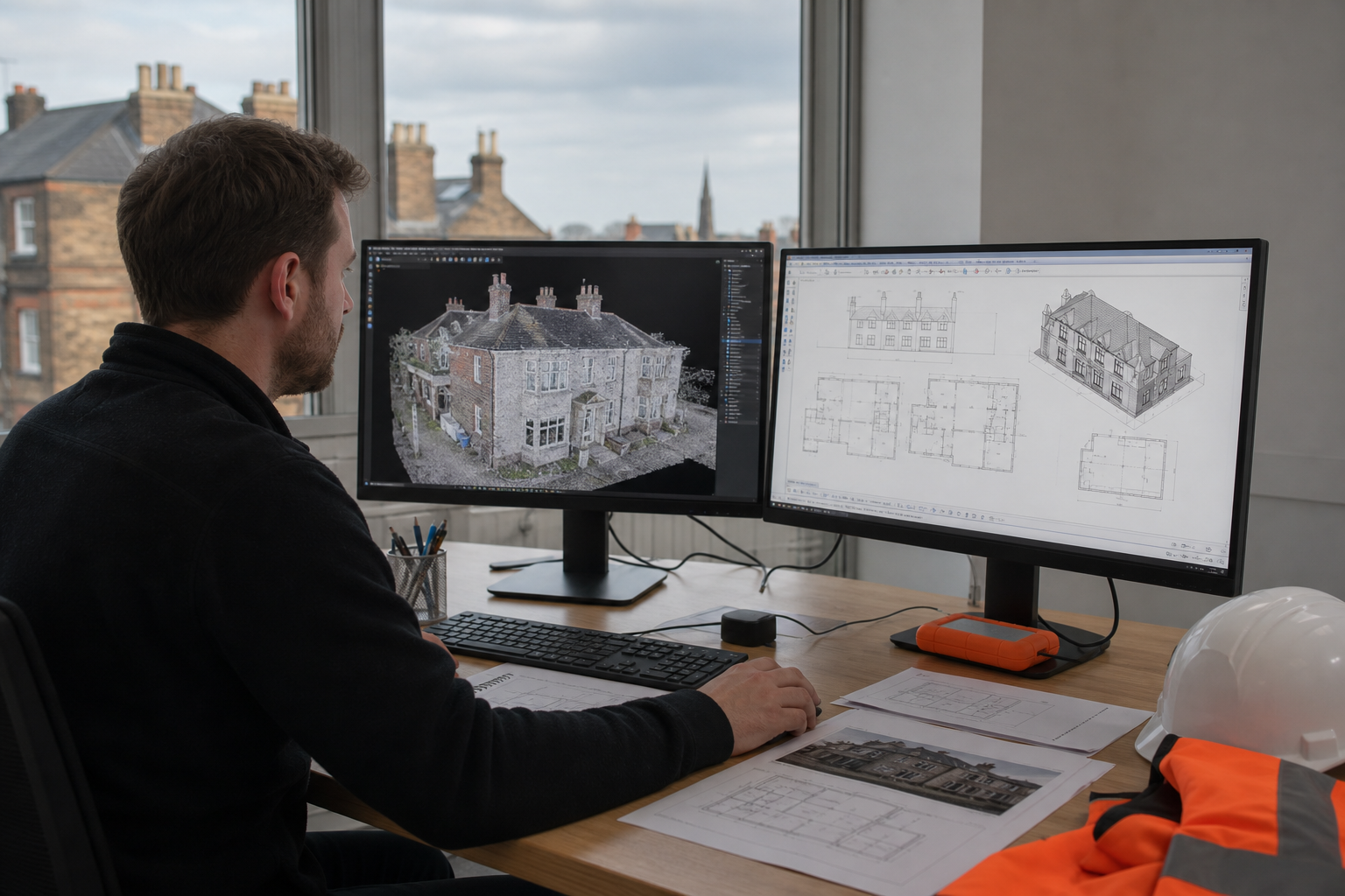 3D building survey for planning step 4: check and convert the survey into planning outputs