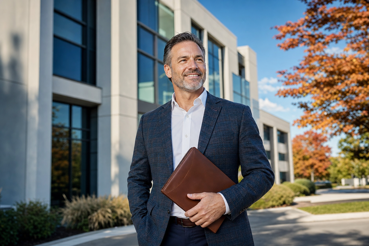 Commercial real estate investor reviewing 1031 exchange timeline documents in Massachusetts.