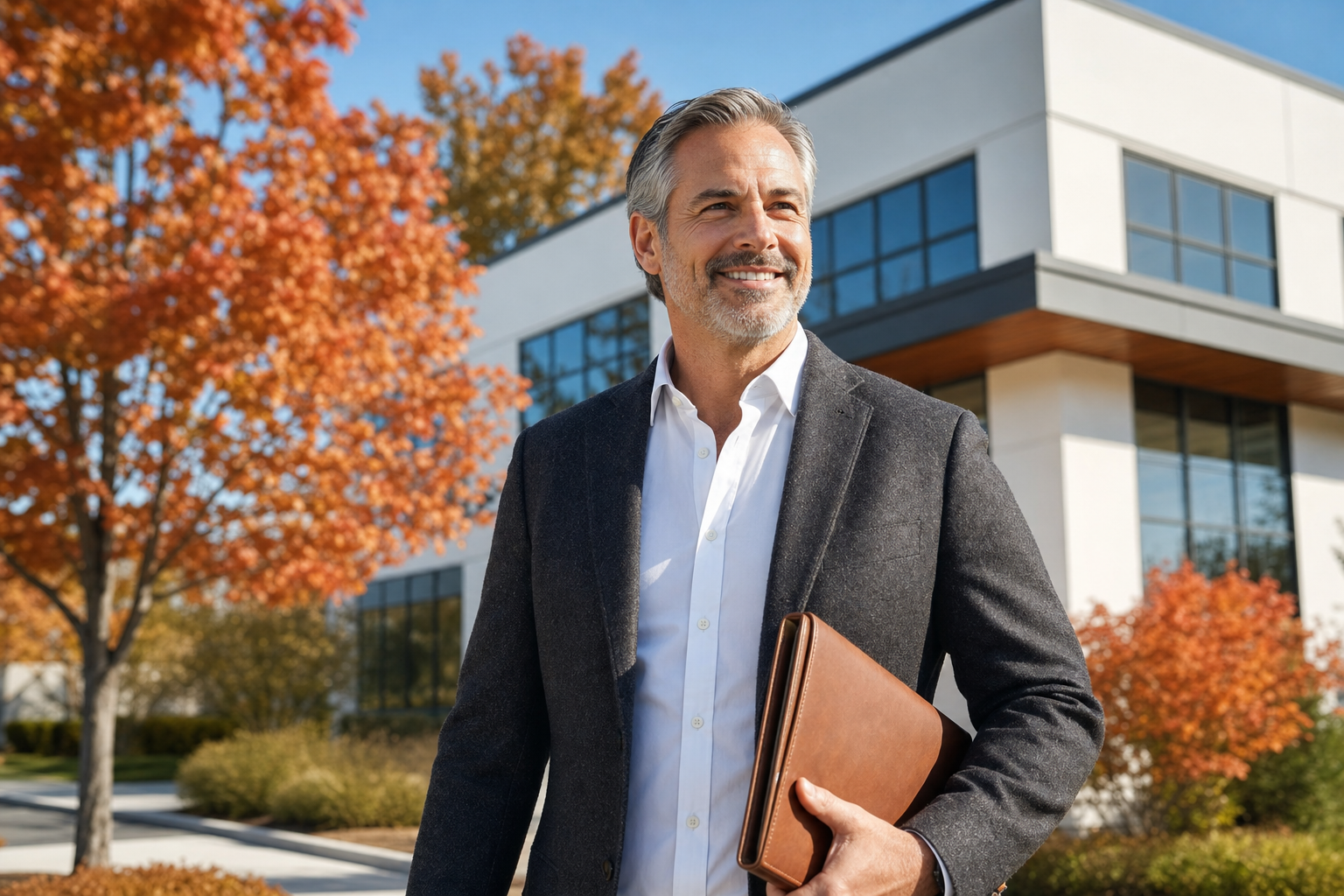 commercial property owner reviewing leases and building operations in Massachusetts.