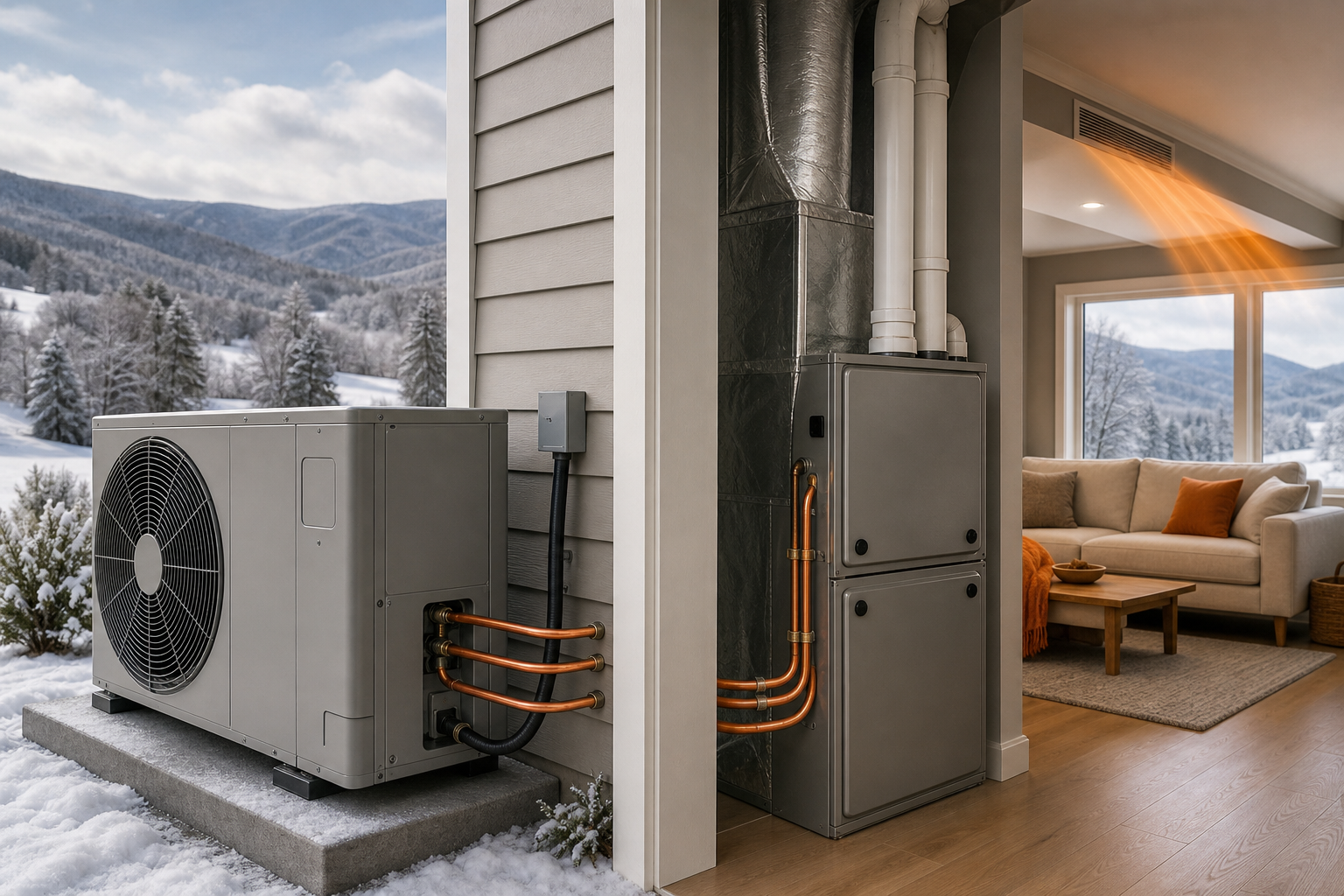 modern high‑efficiency HVAC system with eco‑friendly refrigerant