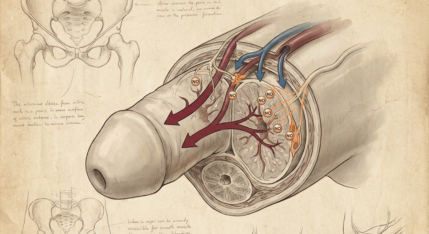 anatomical diagram of erection physiology