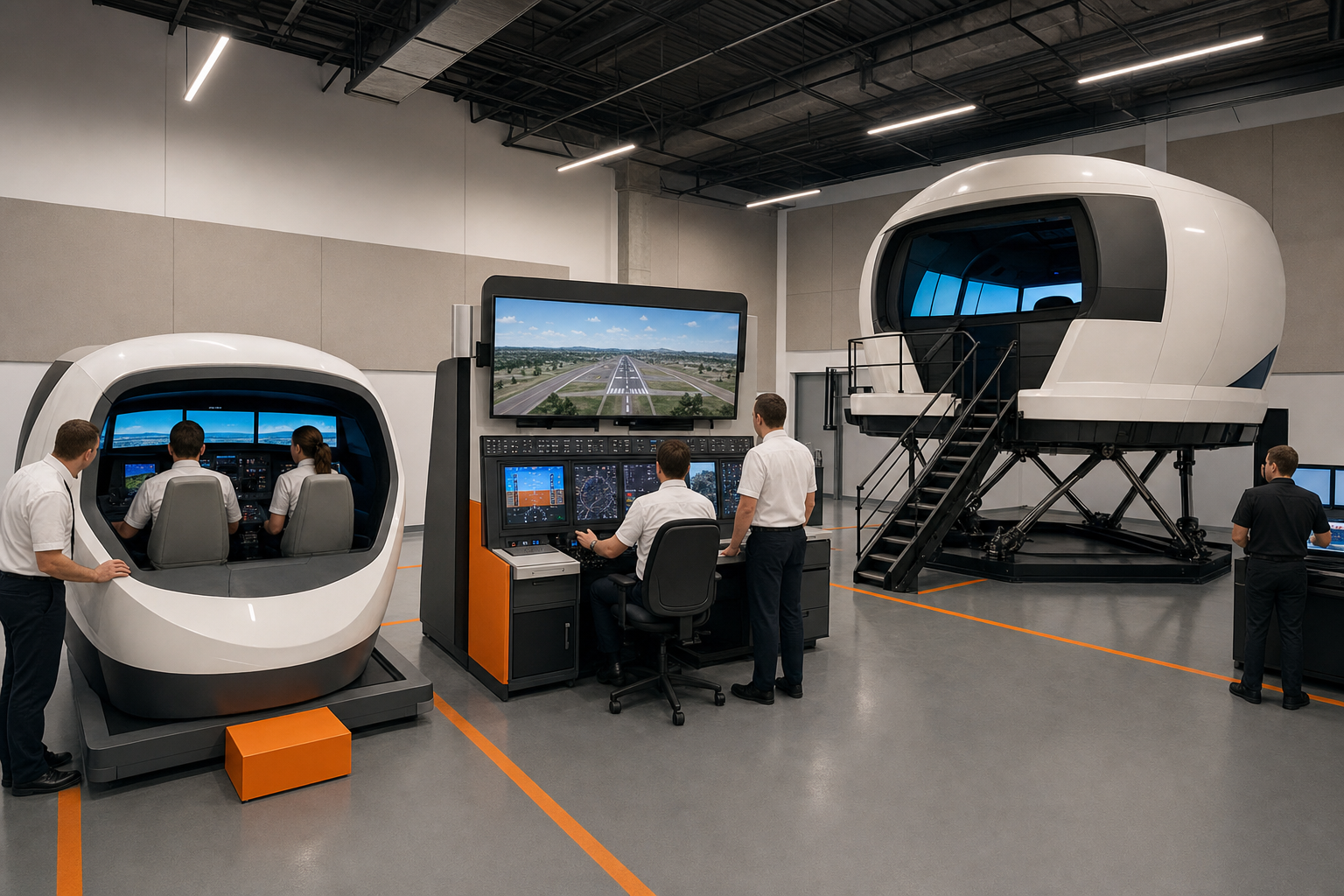 FTD AATD and full-flight simulator types for pilot training