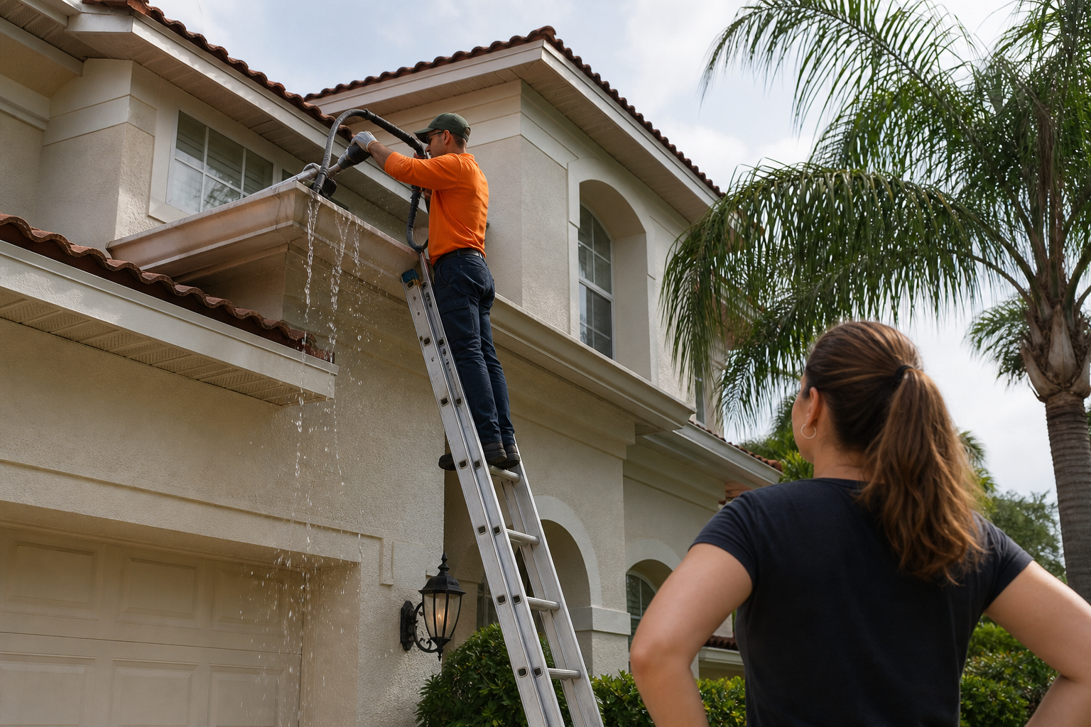 gutter cleaning cost illustration