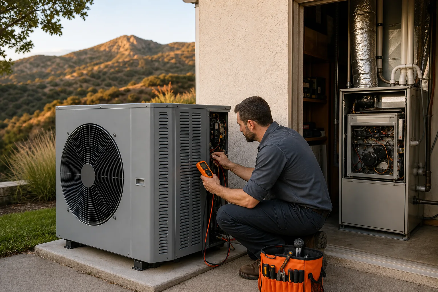 HVAC maintenance and lifespan comparison for heat pumps and gas furnaces.