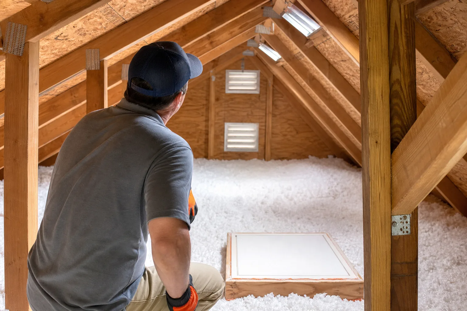 Attic insulation and ventilation inspection for summer heat control