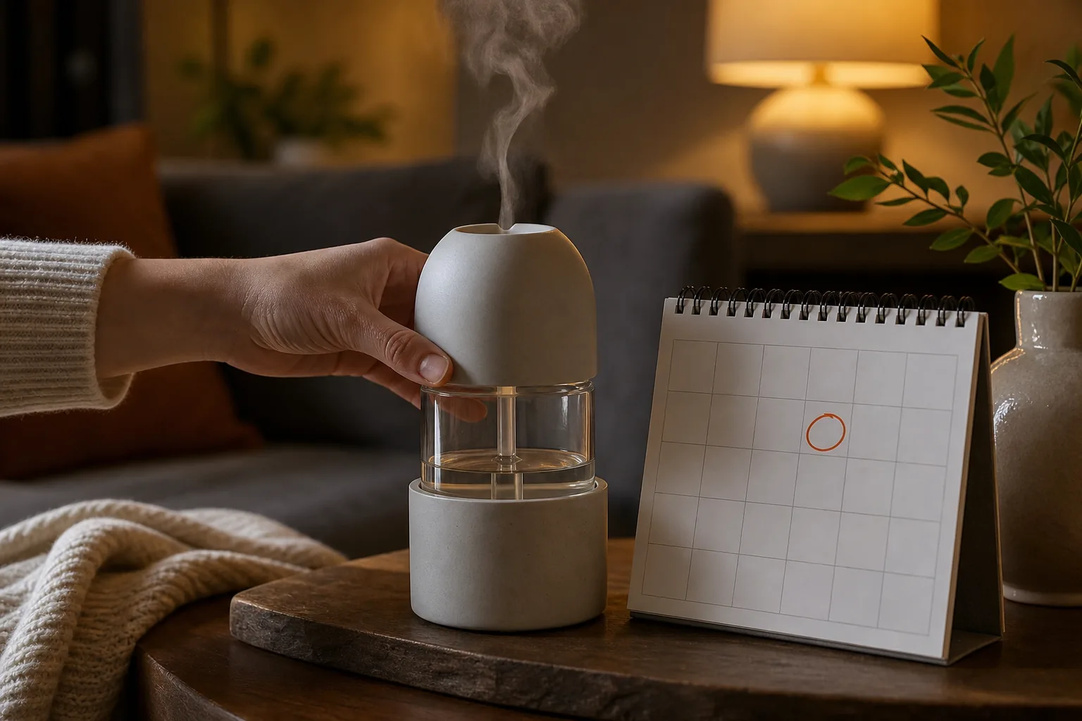 tracking diffuser oil refill cycle and household reminder