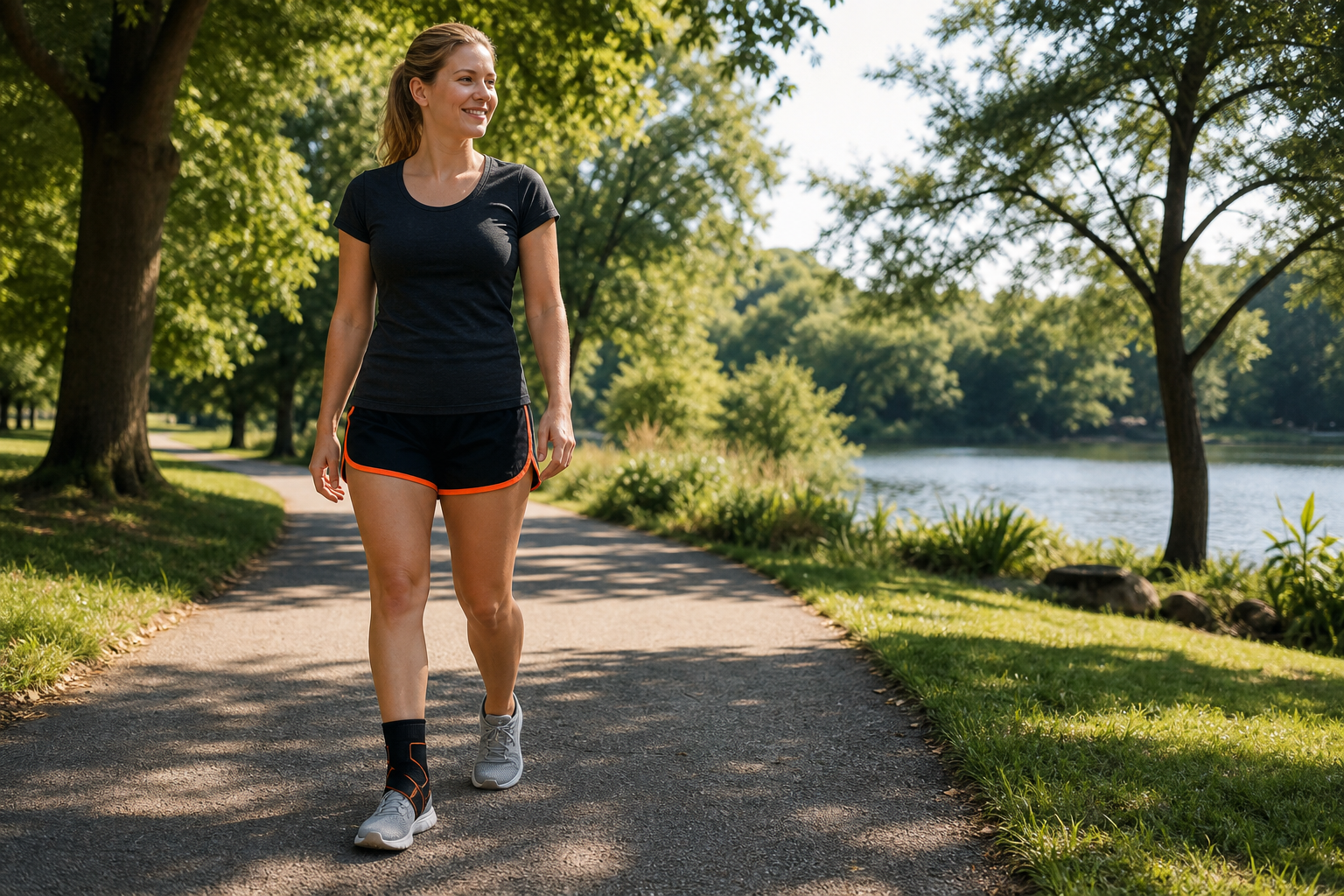 gradual return to walking after ankle sprain