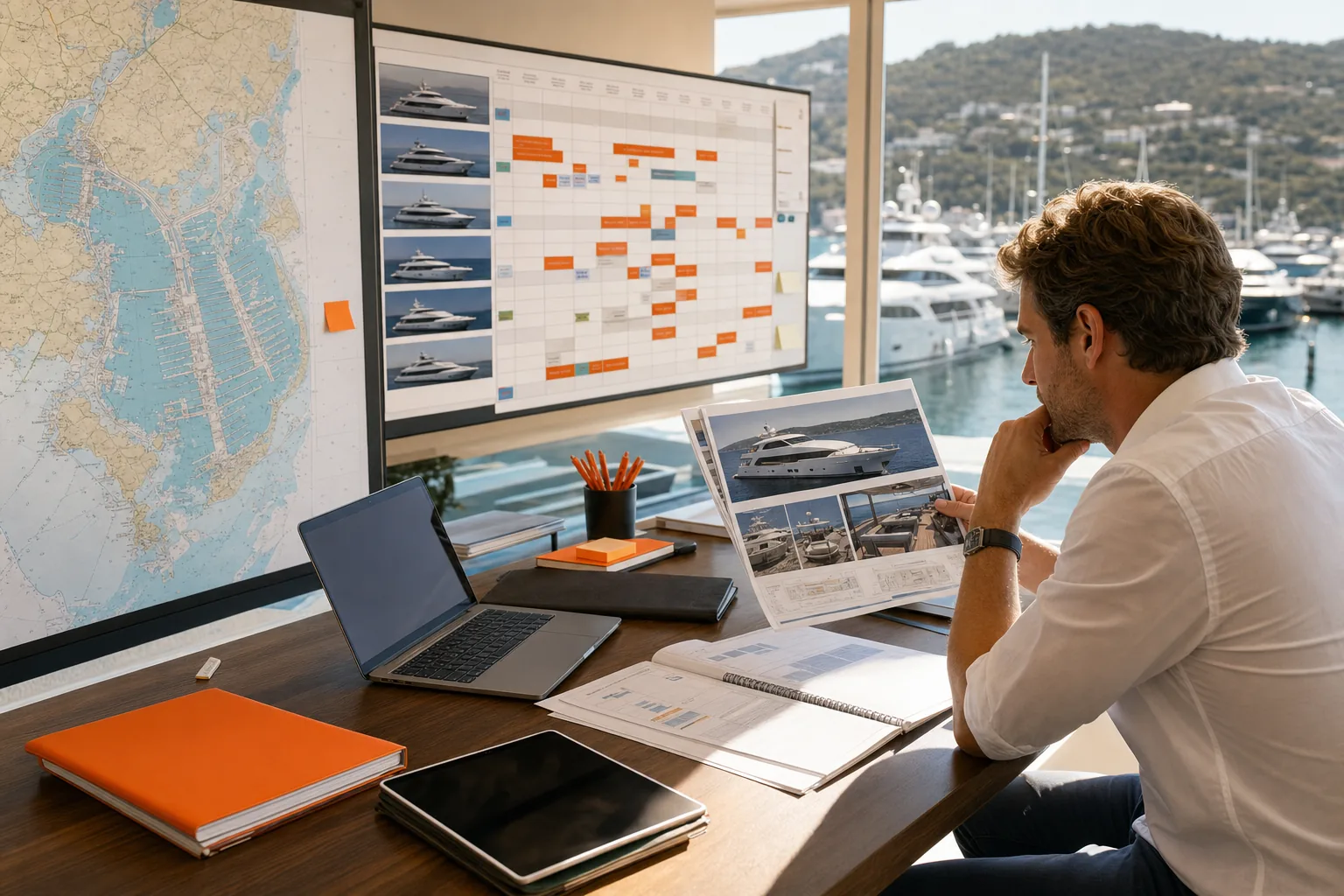 Yacht charter marketing and operations team matching qualified inquiries to vessel availability.