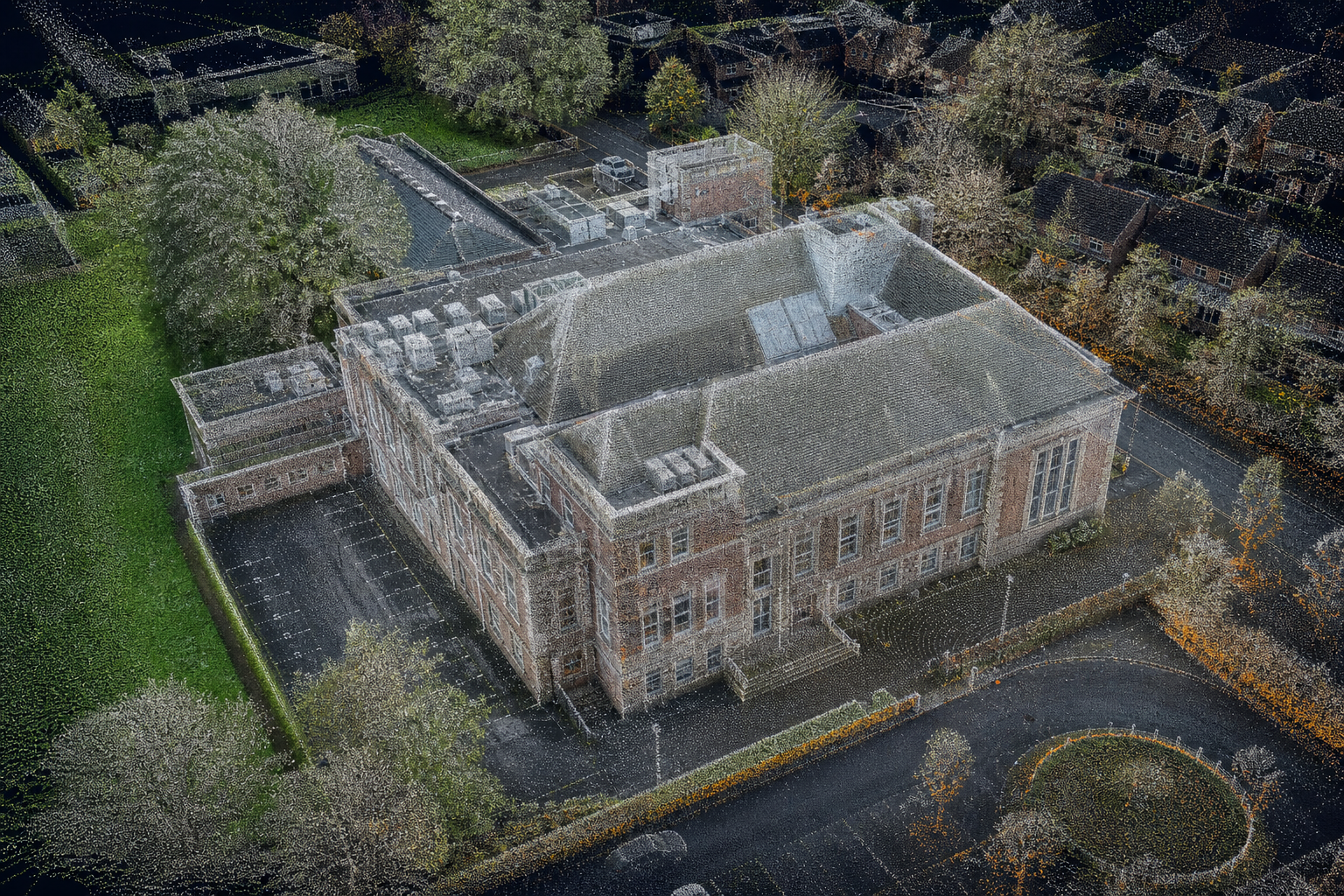 point cloud survey of a UK public‑sector building