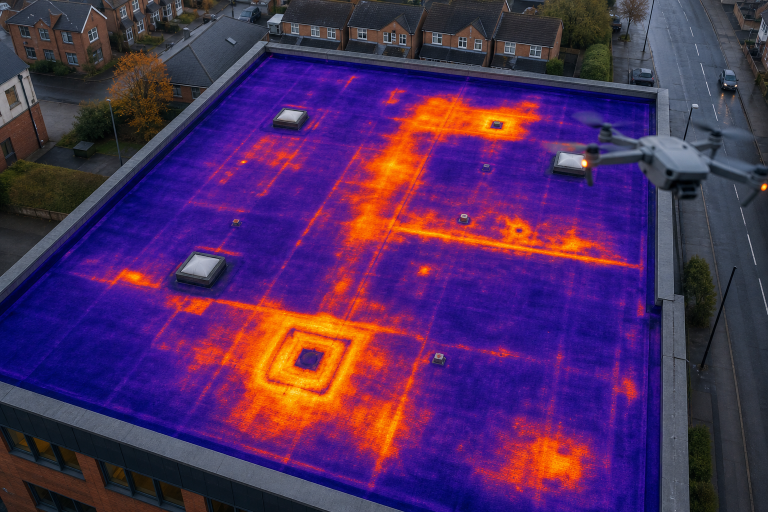 flat roof thermal inspection