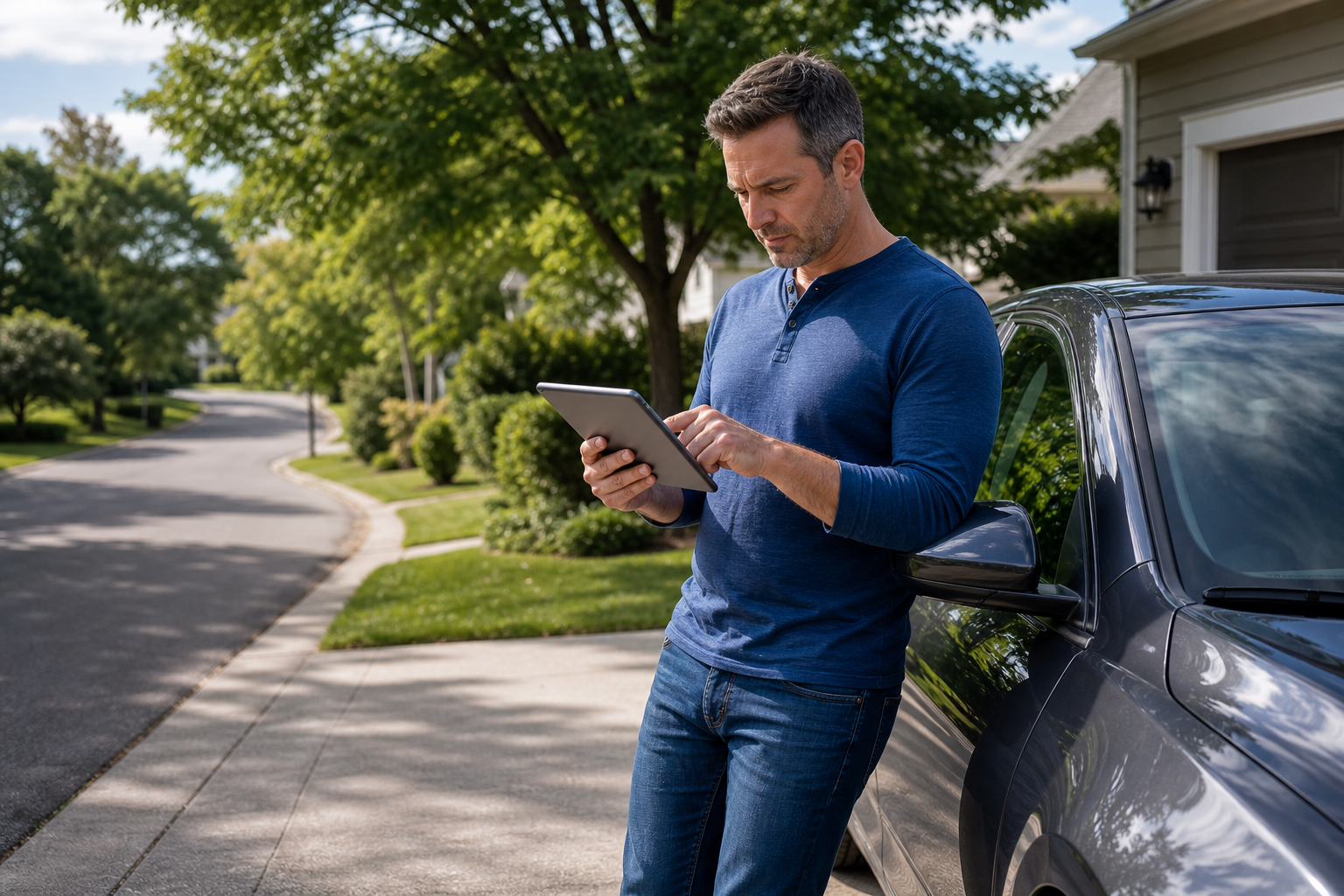 Driver matching Illinois car insurance coverage to vehicle use and annual mileage