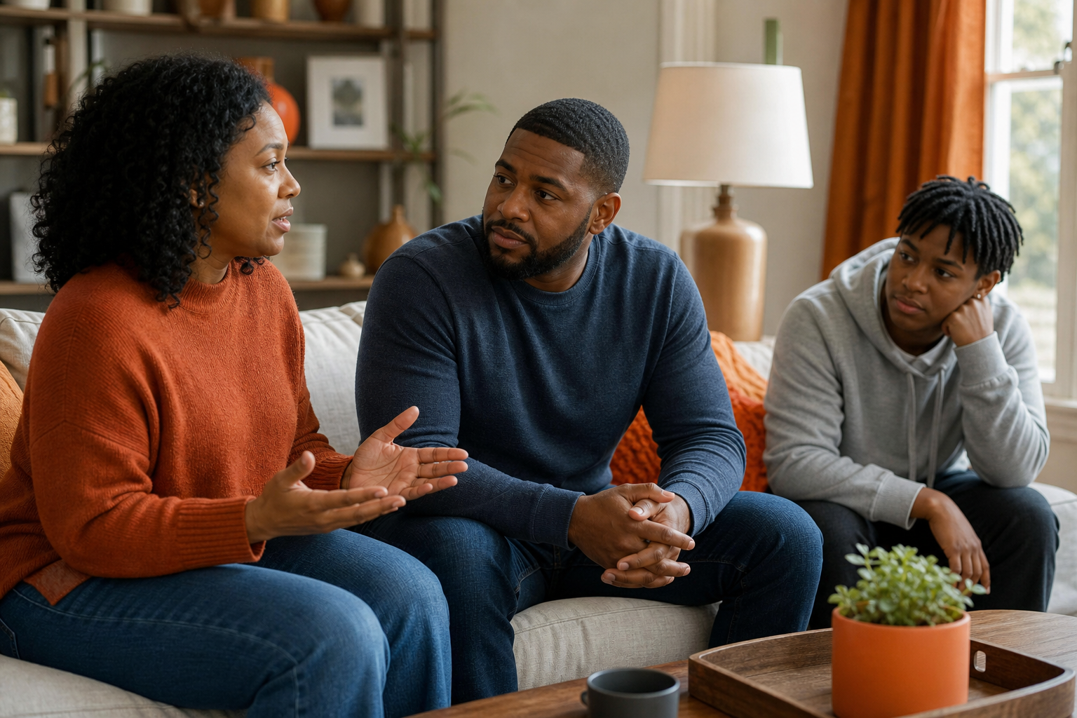 family repair dialogue scene