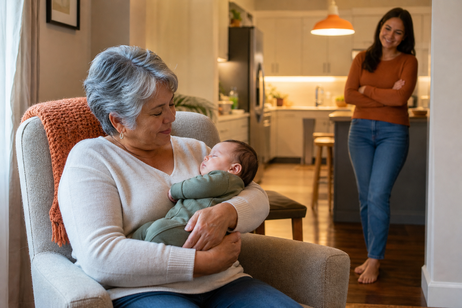 "grandparent caregiving reduces parental stress"