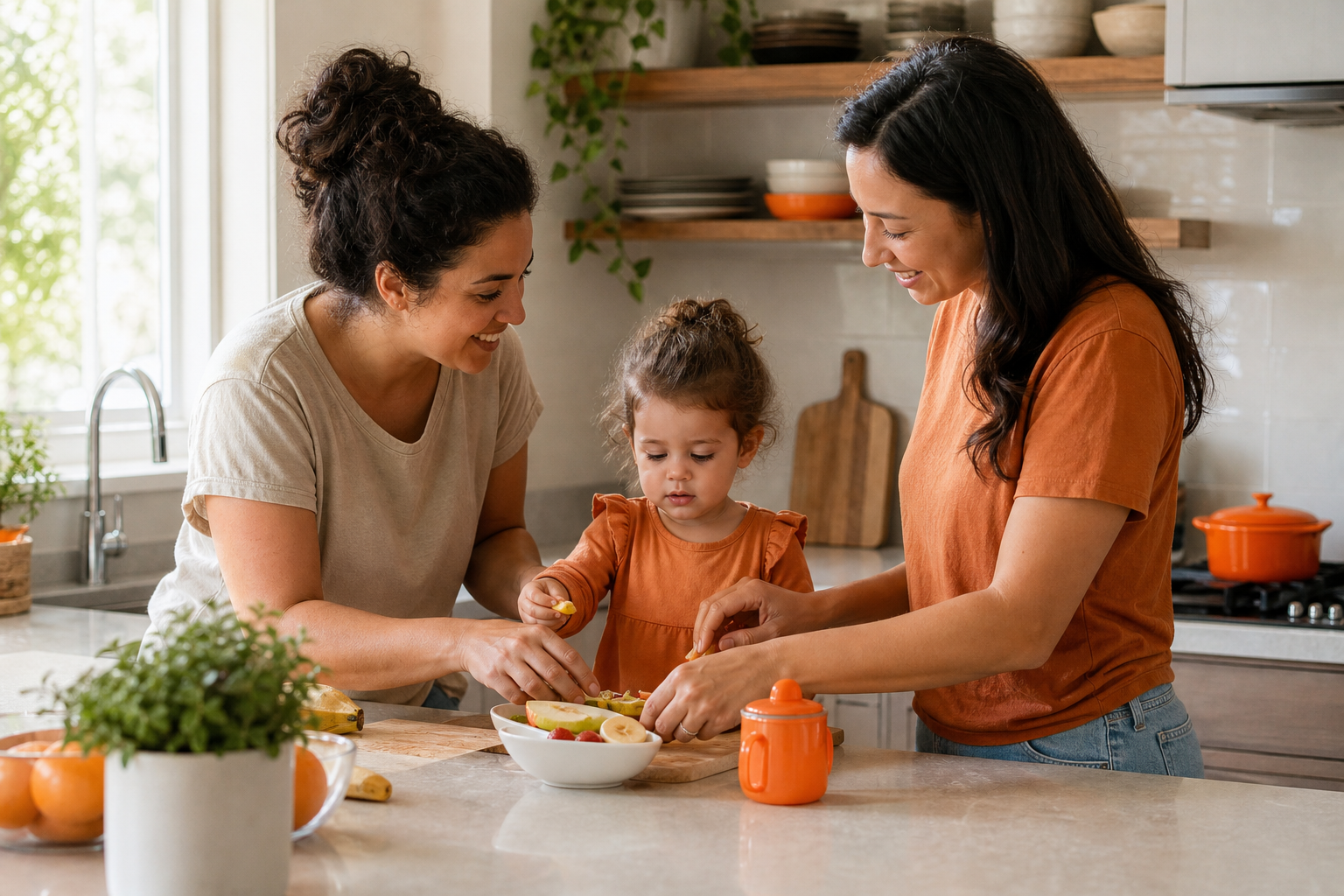 "shared caregiving builds family cooperation"