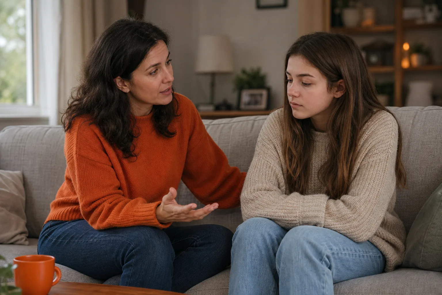 parent uses curiosity to repair a conflict with teen.