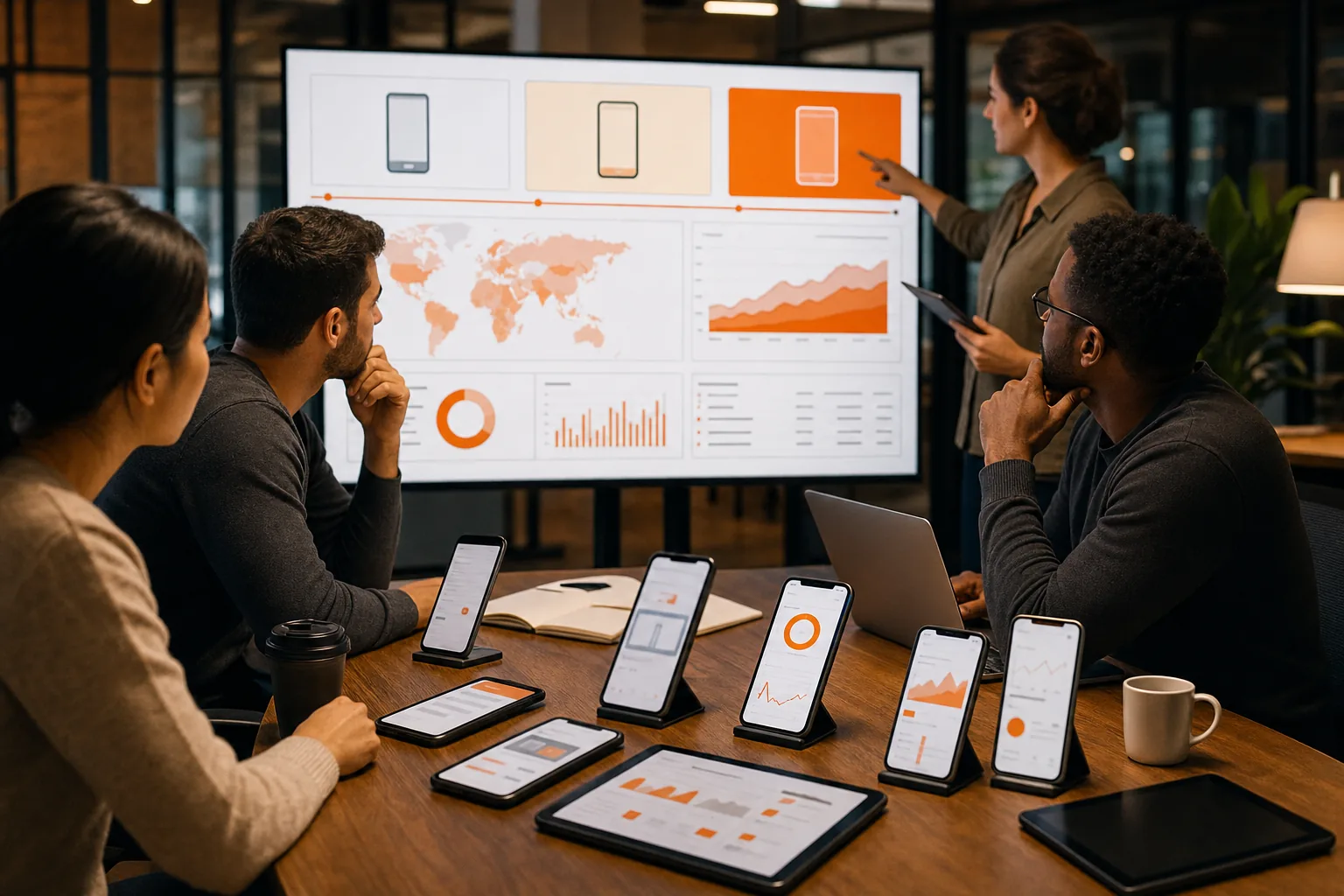 Staged mobile app rollout with channels and real-time analytics