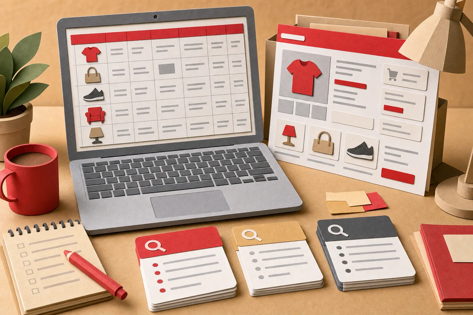 product data and search intent research for AI e-commerce meta tags