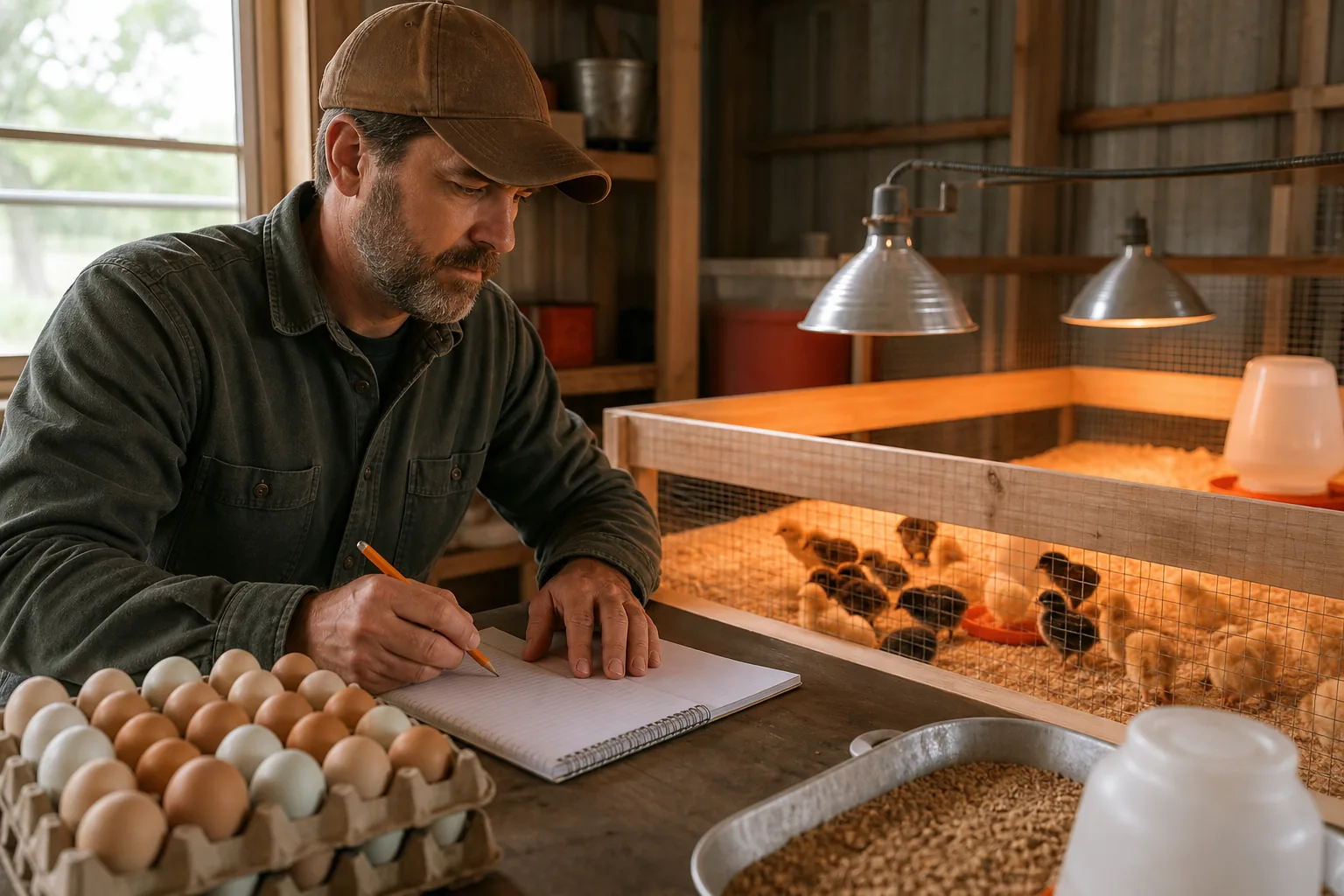 planning poultry stock and hatchery timing for a homestead