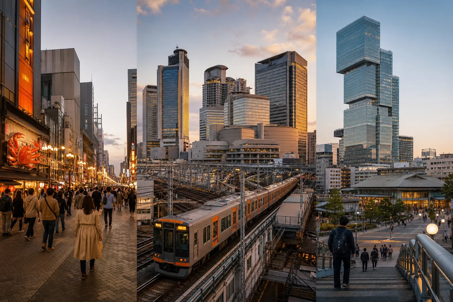 Osaka neighborhoods and transit for a three-day itinerary