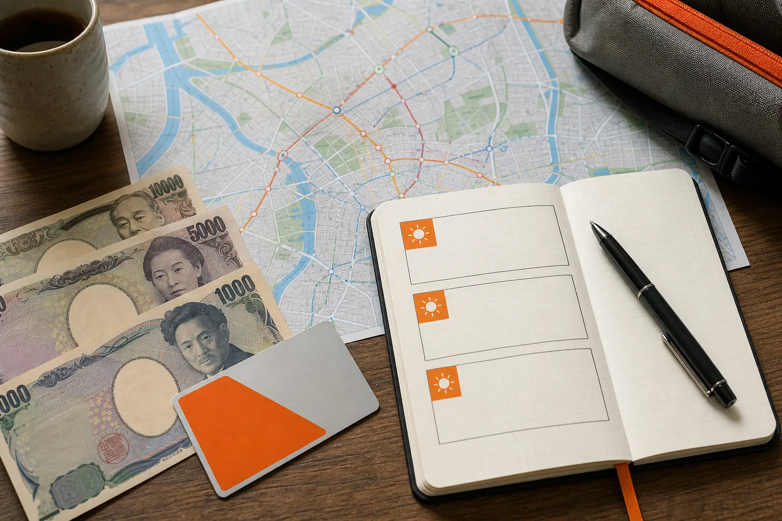 Osaka itinerary budget planning with yen and transit costs