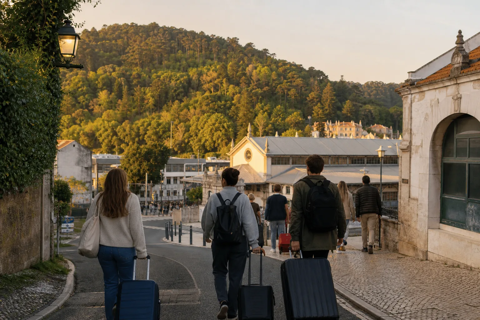 Returning to Lisbon after a Sintra day trip.