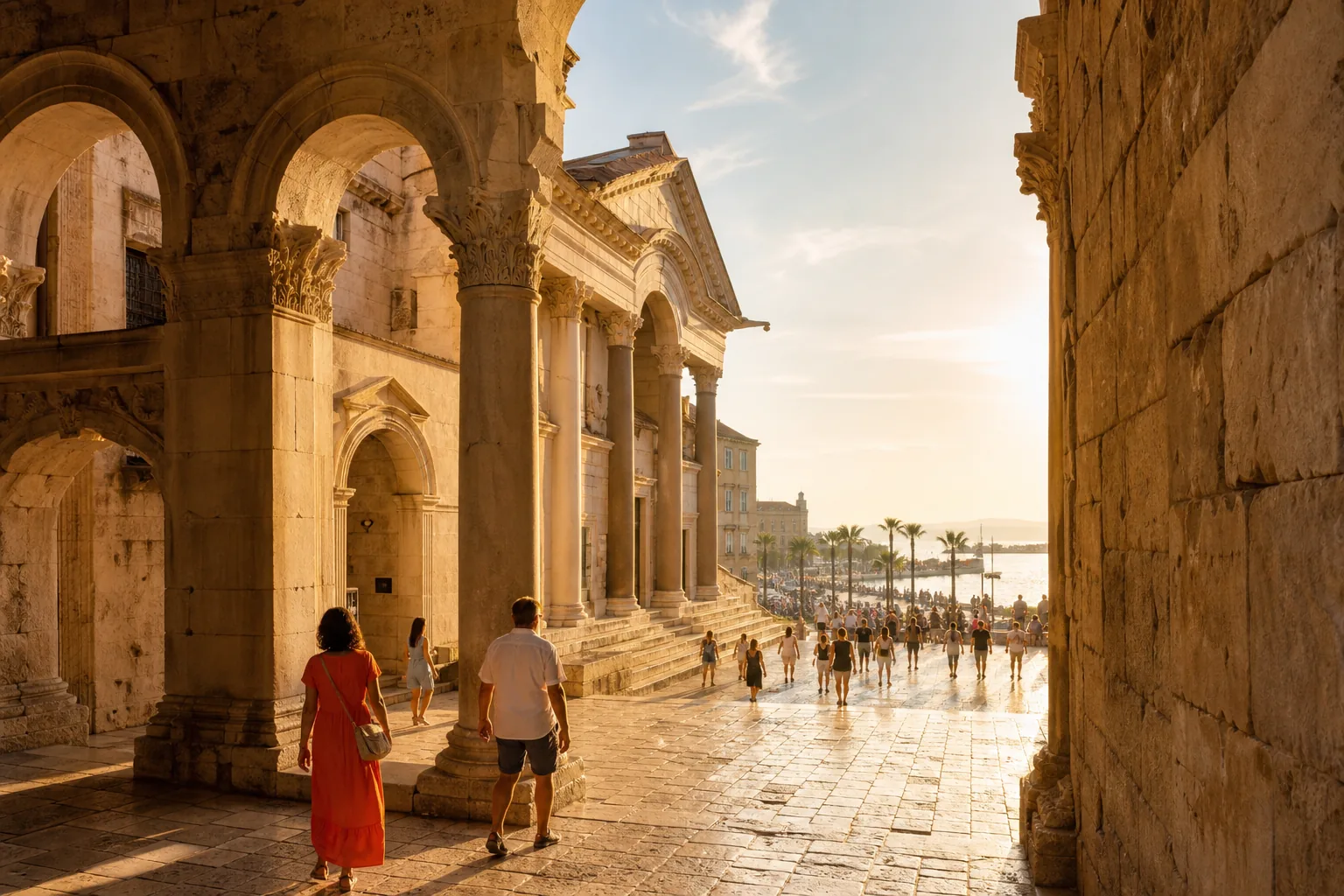 Diocletian’s Palace and Riva in Split Croatia