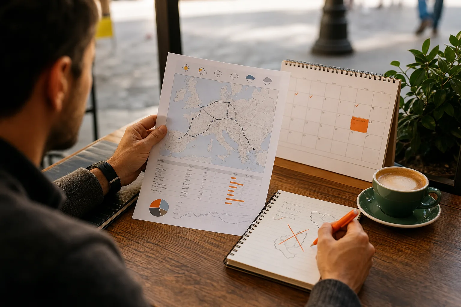 Stress testing a Europe vacation itinerary with budget and travel days.