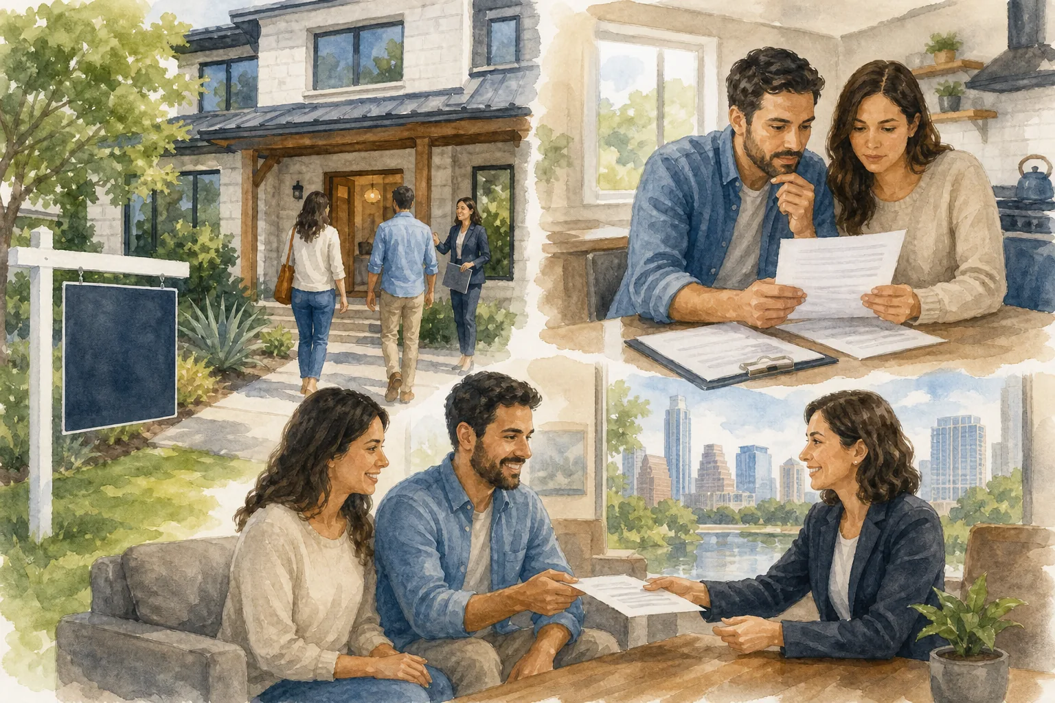 Austin home buying steps visual guide