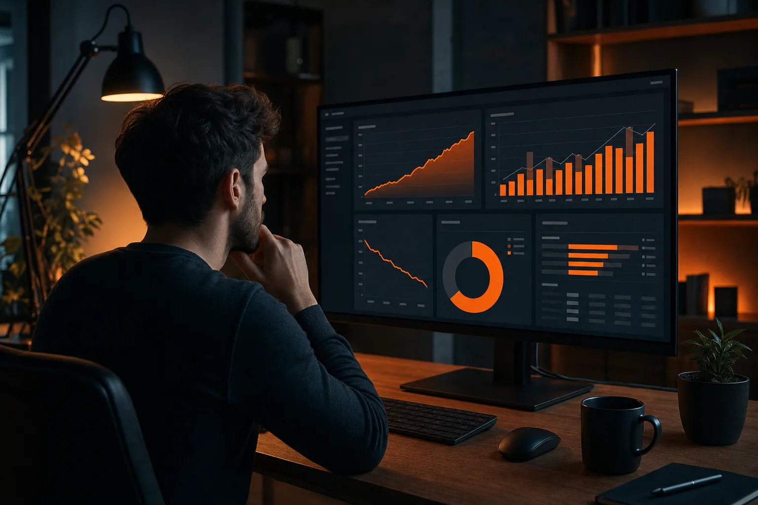 SaaS growth system retention and MRR dashboard