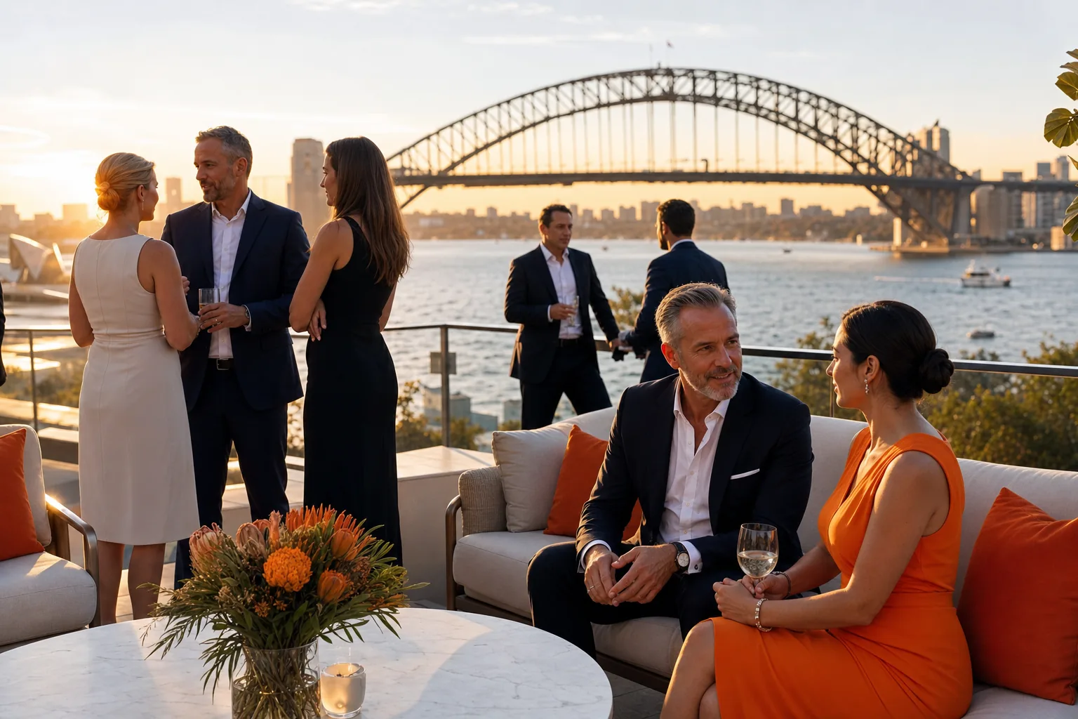 Sydney Harbour corporate retreat with discreet boardroom companion