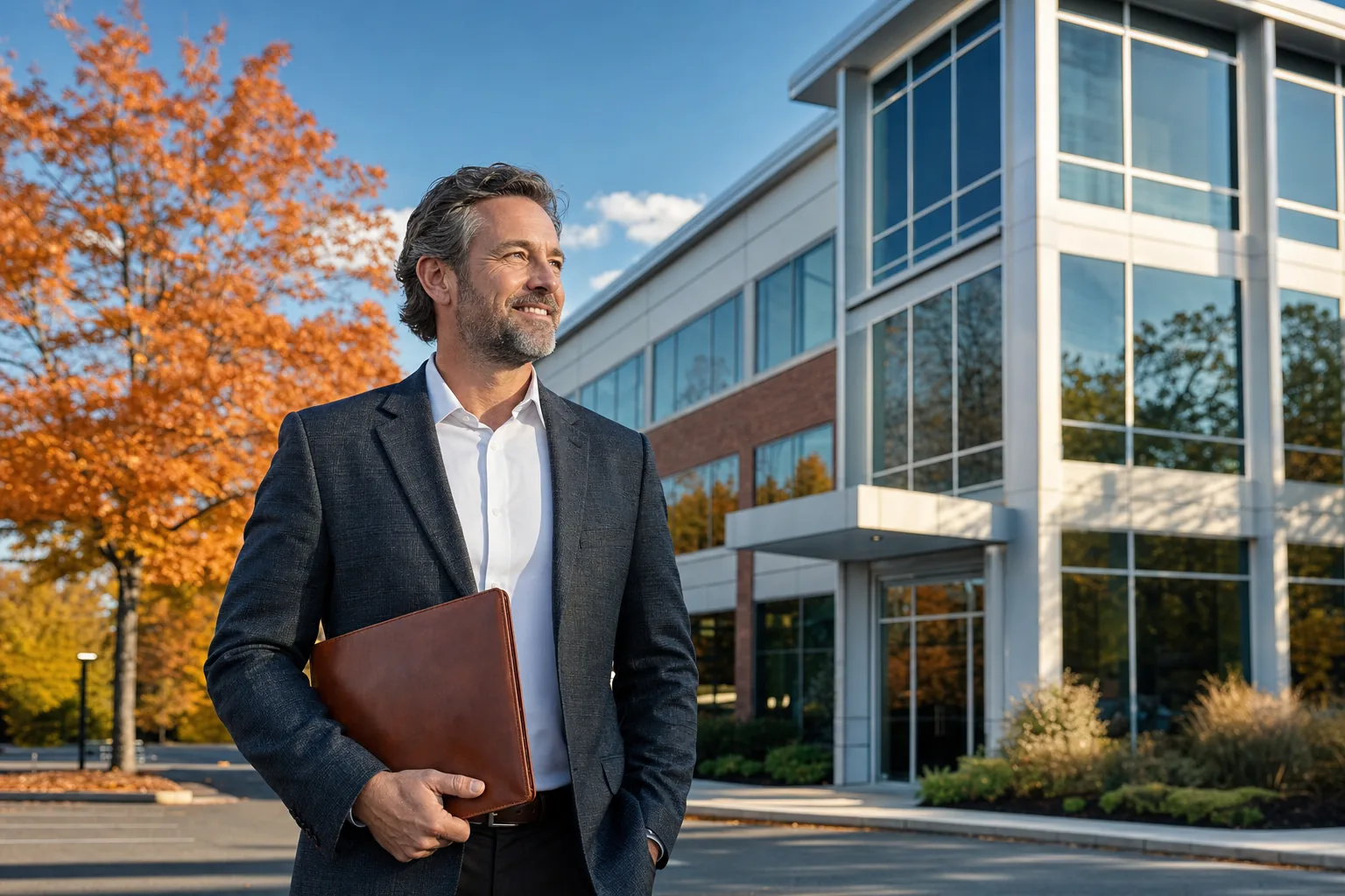 Commercial property owner reviewing valuation plans with an advisor in Massachusetts