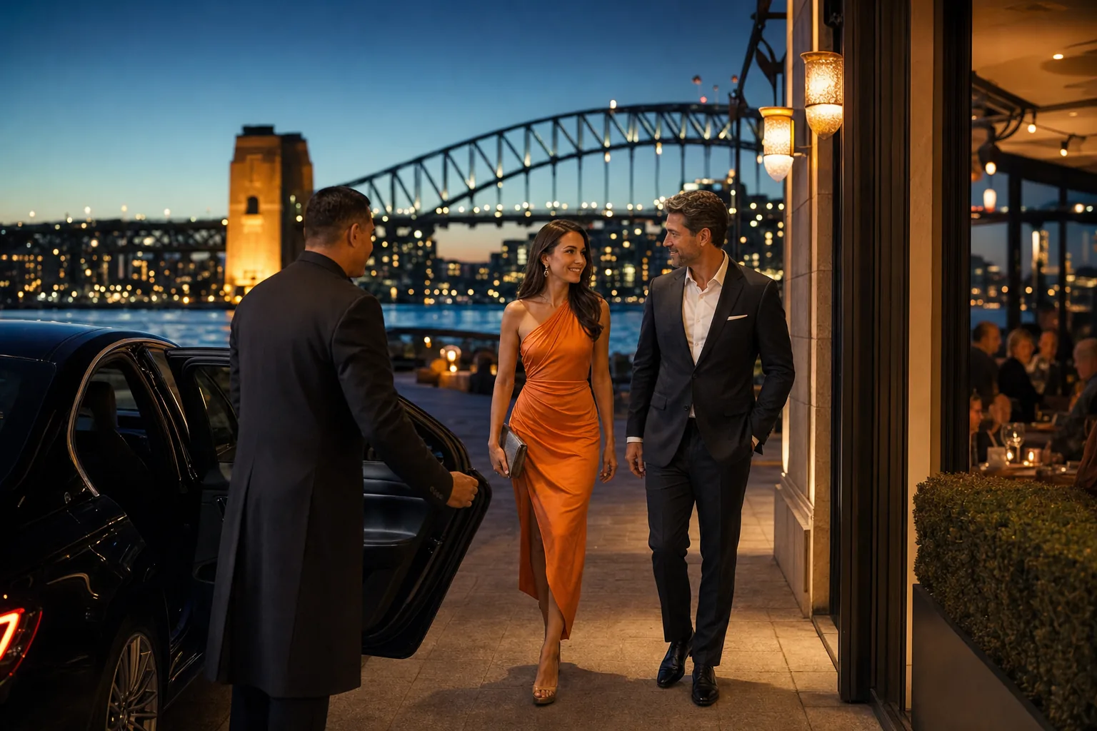 Sydney social dinner companion service near Sydney Harbour