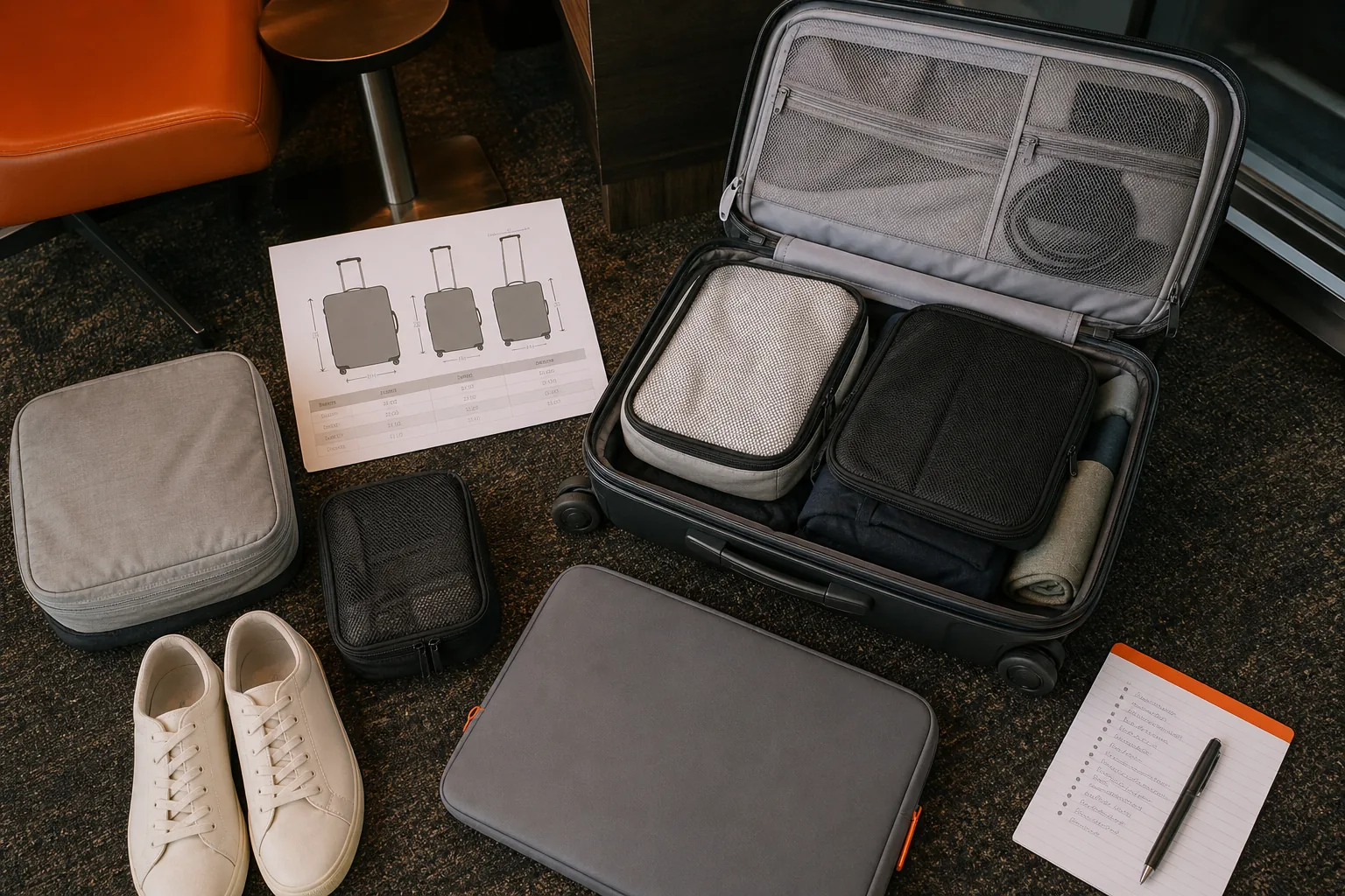 Hard shell carry-on luggage shortlist and packing comparison