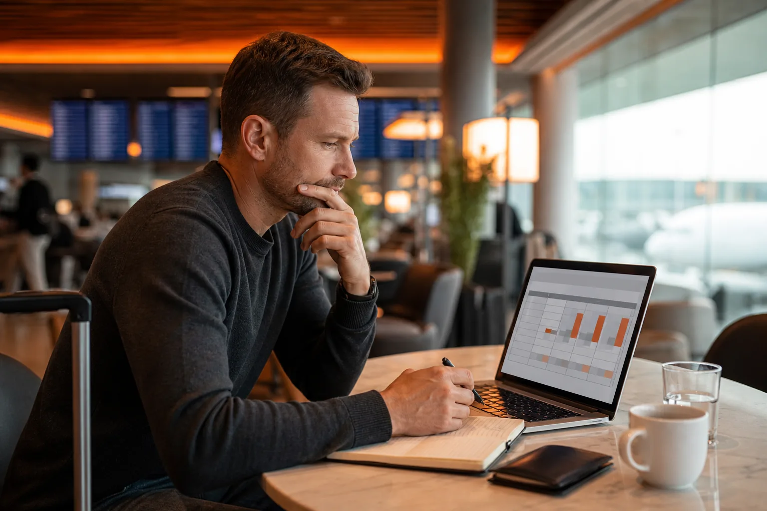 Calculating the value of airport lounge access and annual fees