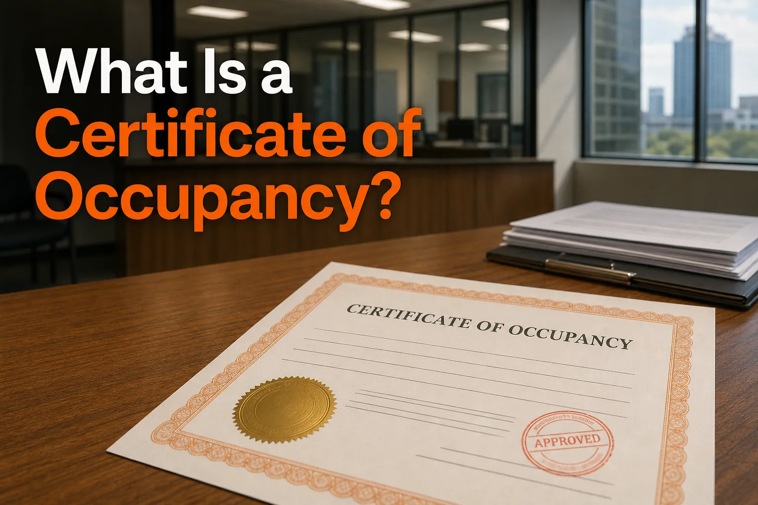 Certificate of occupancy proof for renters