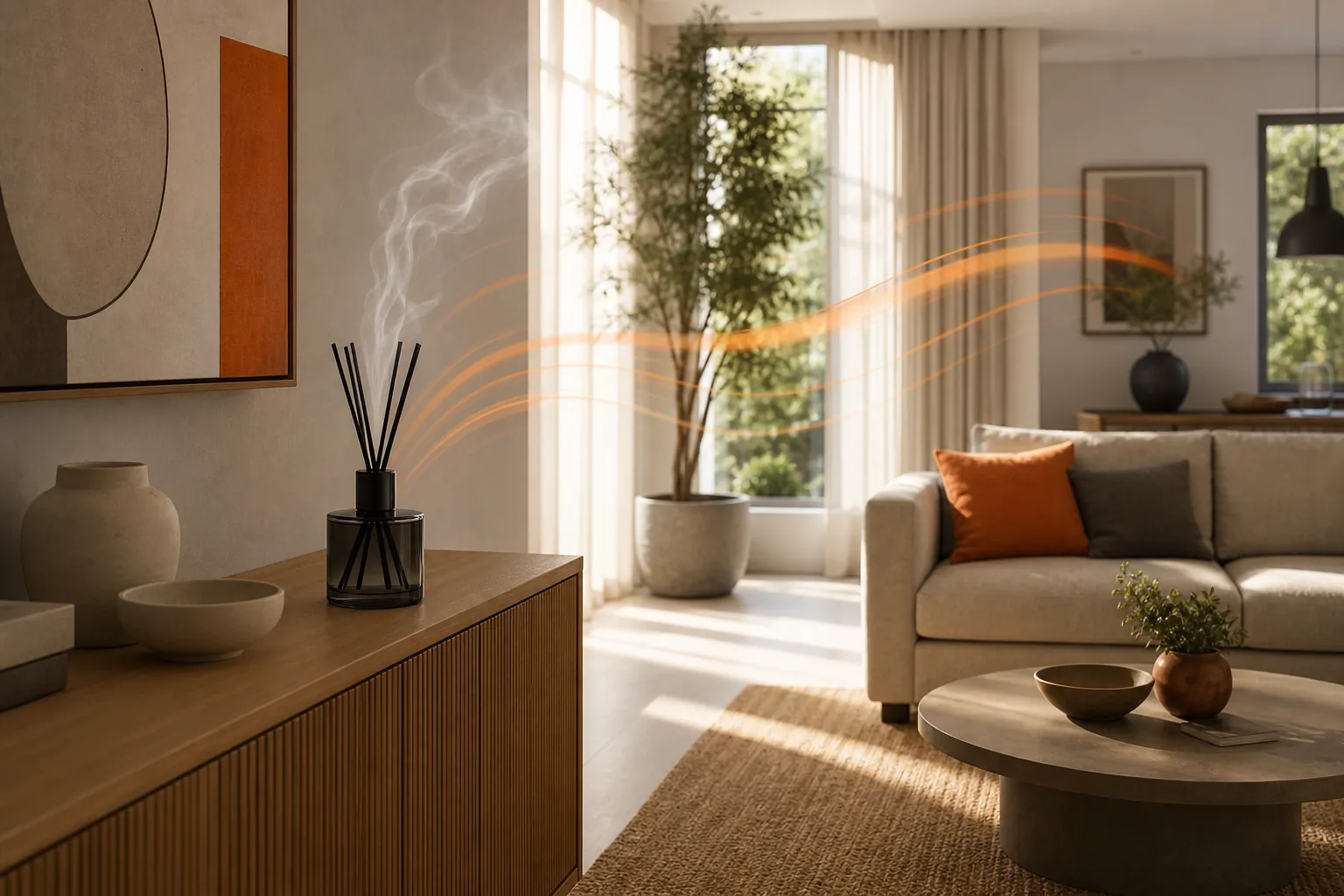 Proper room scent diffuser placement for even fragrance coverage.