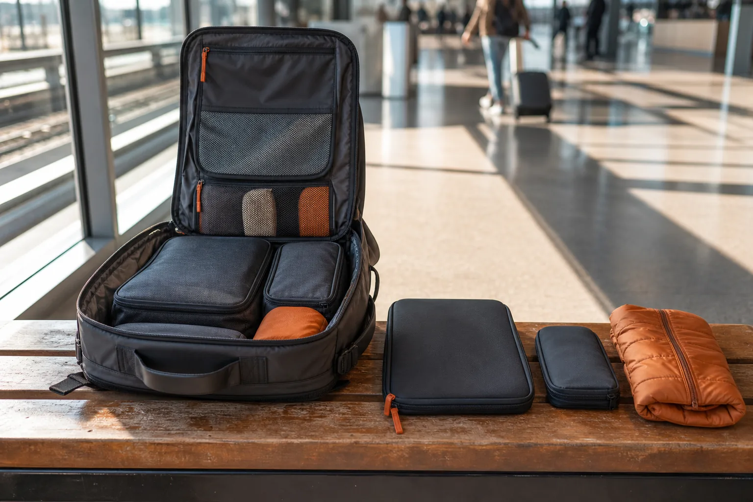 Carry-on backpack packing comparison for women travelers.