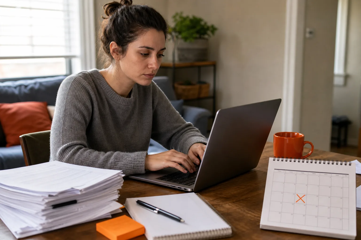 Renter writing dispute letter for unfair late fee