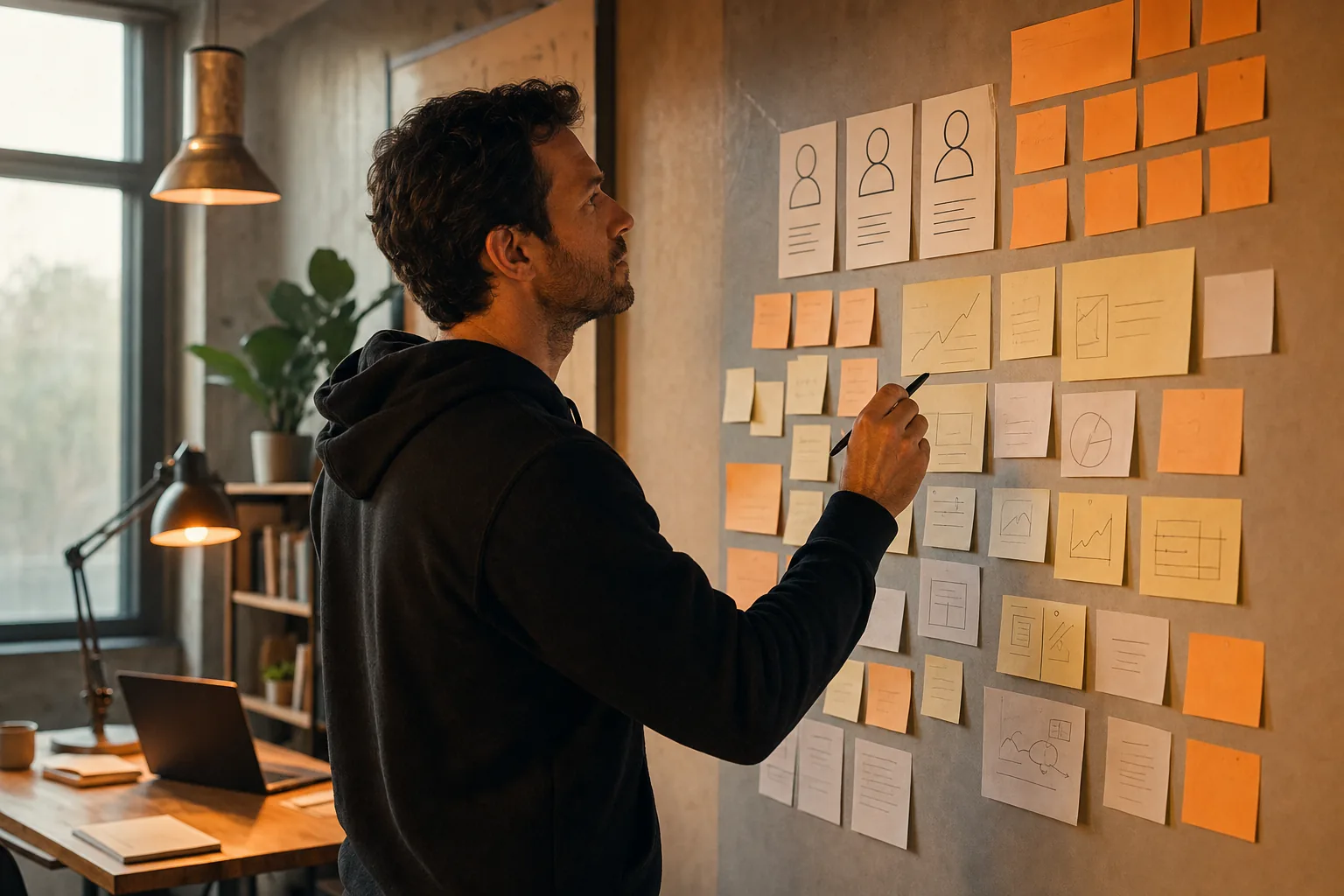 SaaS founder planning audience and revenue goals for content marketing.