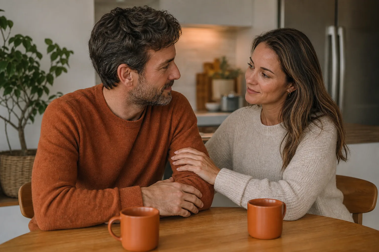 Couple practicing validation and connection