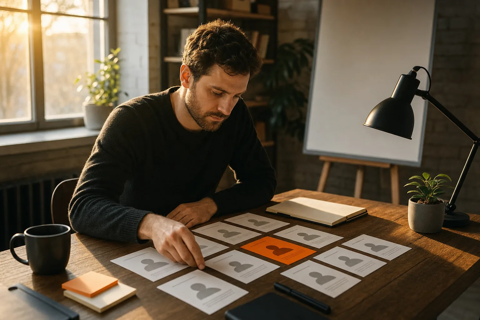 SaaS founder defining an ideal B2B customer profile and positioning strategy.