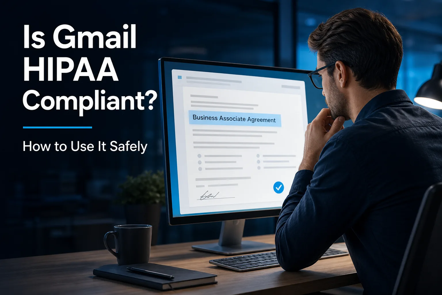 Business Associate Agreement signing process for HIPAA compliance