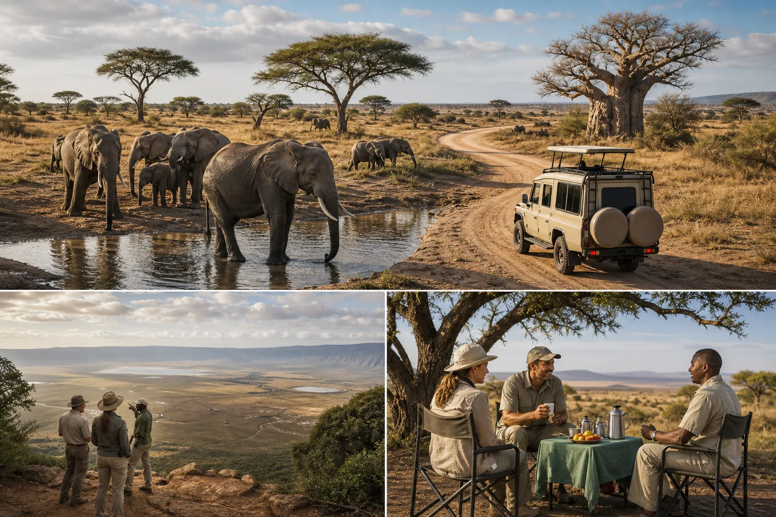 Illustration for 3-Day Tarangire Ngorongoro Arusha Safari