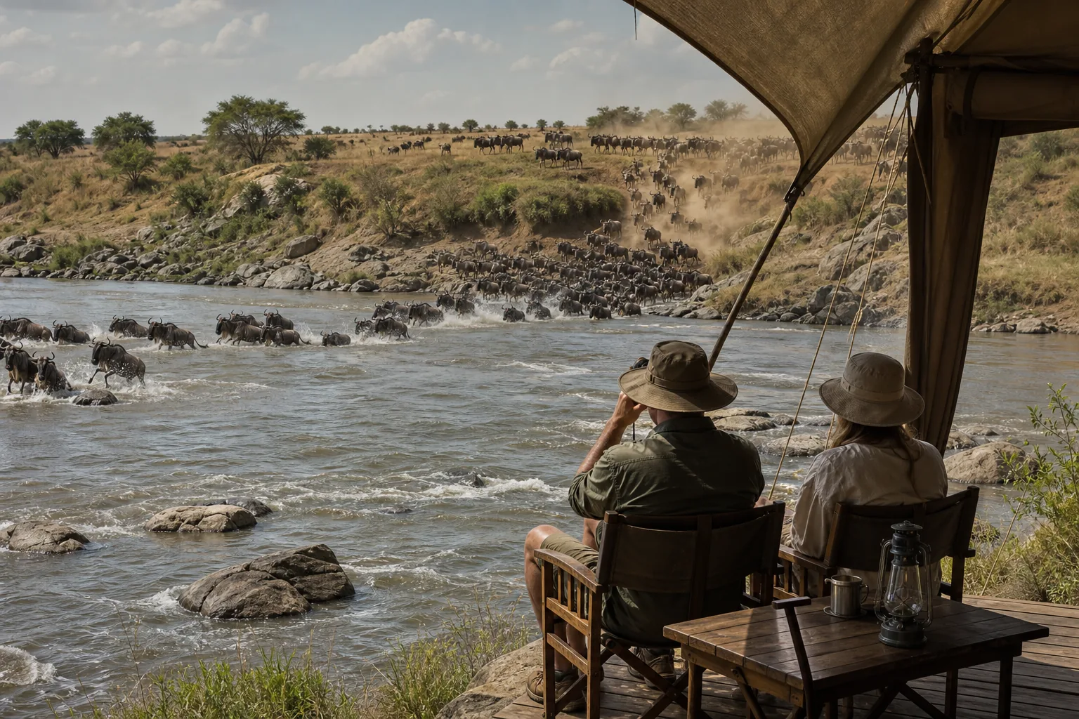 Illustration for Great Migration (Mara River Crossing) Tented-Camp Itinerary