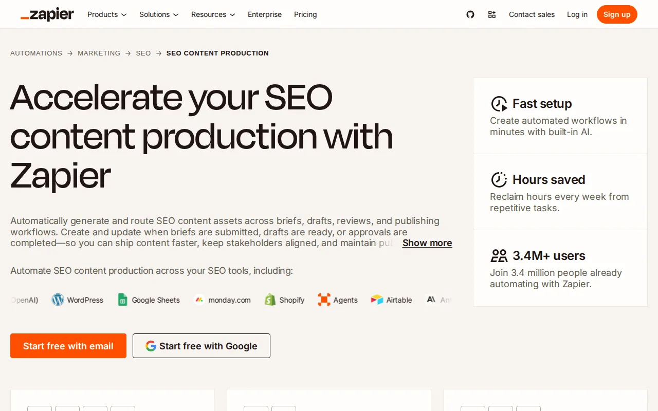 Zapier: visual reference for 17. Zapier
