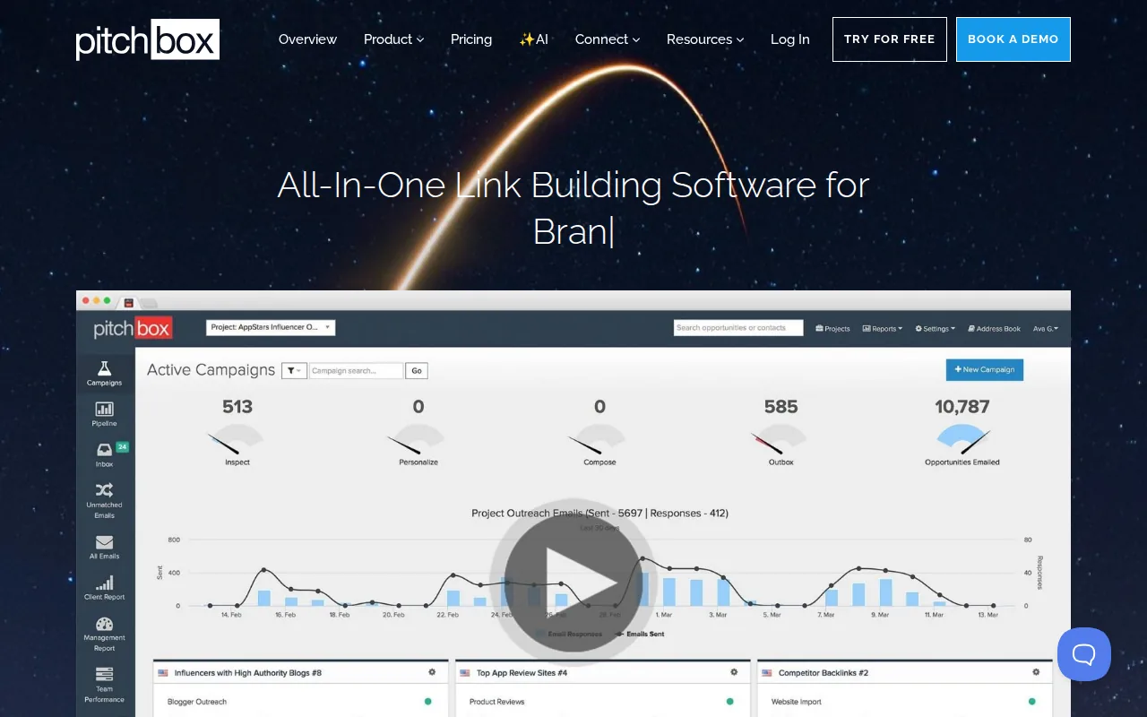 Pitchbox: best for agencies and high-volume link-building teams: visual reference for 2. Pitchbox: best for agencies and high-volume link-building teams