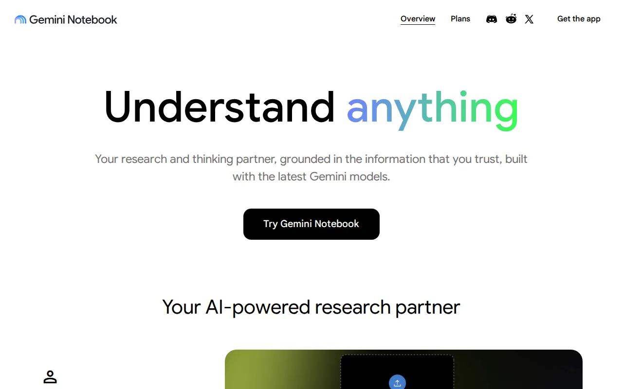 NotebookLM: visual reference for 5. NotebookLM, Best for Working from Your Own Sources