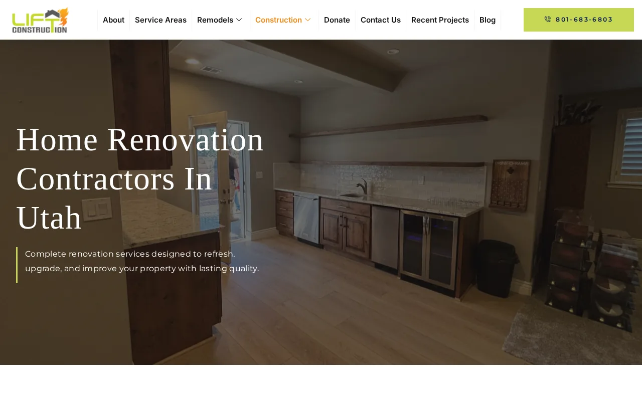 LIFT Construction: visual reference for 1. LIFT Construction — Our Top Pick for Northern Utah Basements